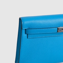 KELLY ELAN CHEVRE LEATHER BLEU FRIDA WITH PALLADIUM HARDWARE (PHW)