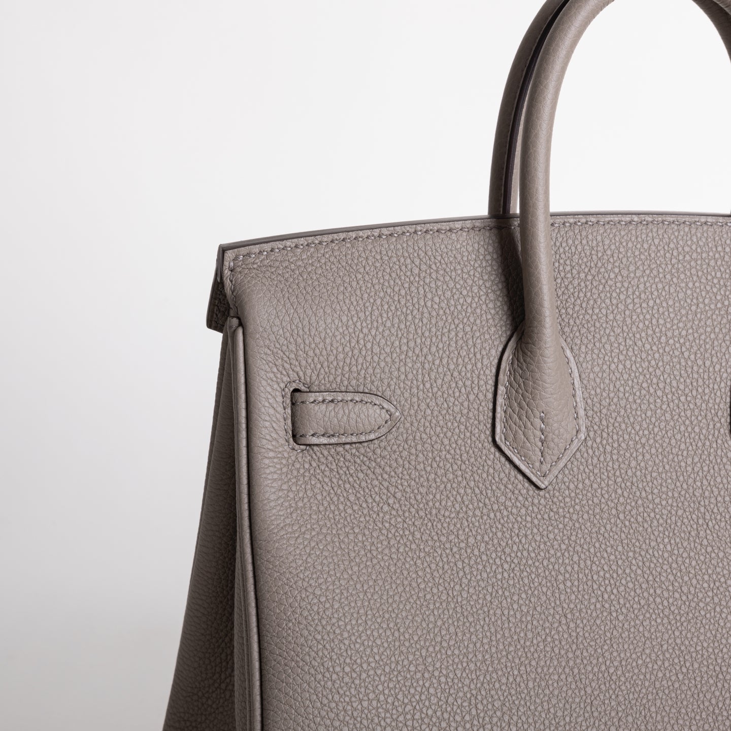 BIRKIN 25 TOGO LEATHER GRIS ASPHALTE WITH PALLADIUM HARDWARE (PHW)