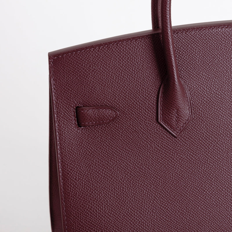 BIRKIN 25 EPSOM LEATHER (SELLIER SHAPE) ROUGE SELLIER WITH ROSE GOLD HARDWARE (RGHW)