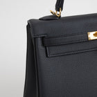KELLY 25 TOGO LEATHER NOIR (BLACK) WITH GOLD HARDWARE (GHW)