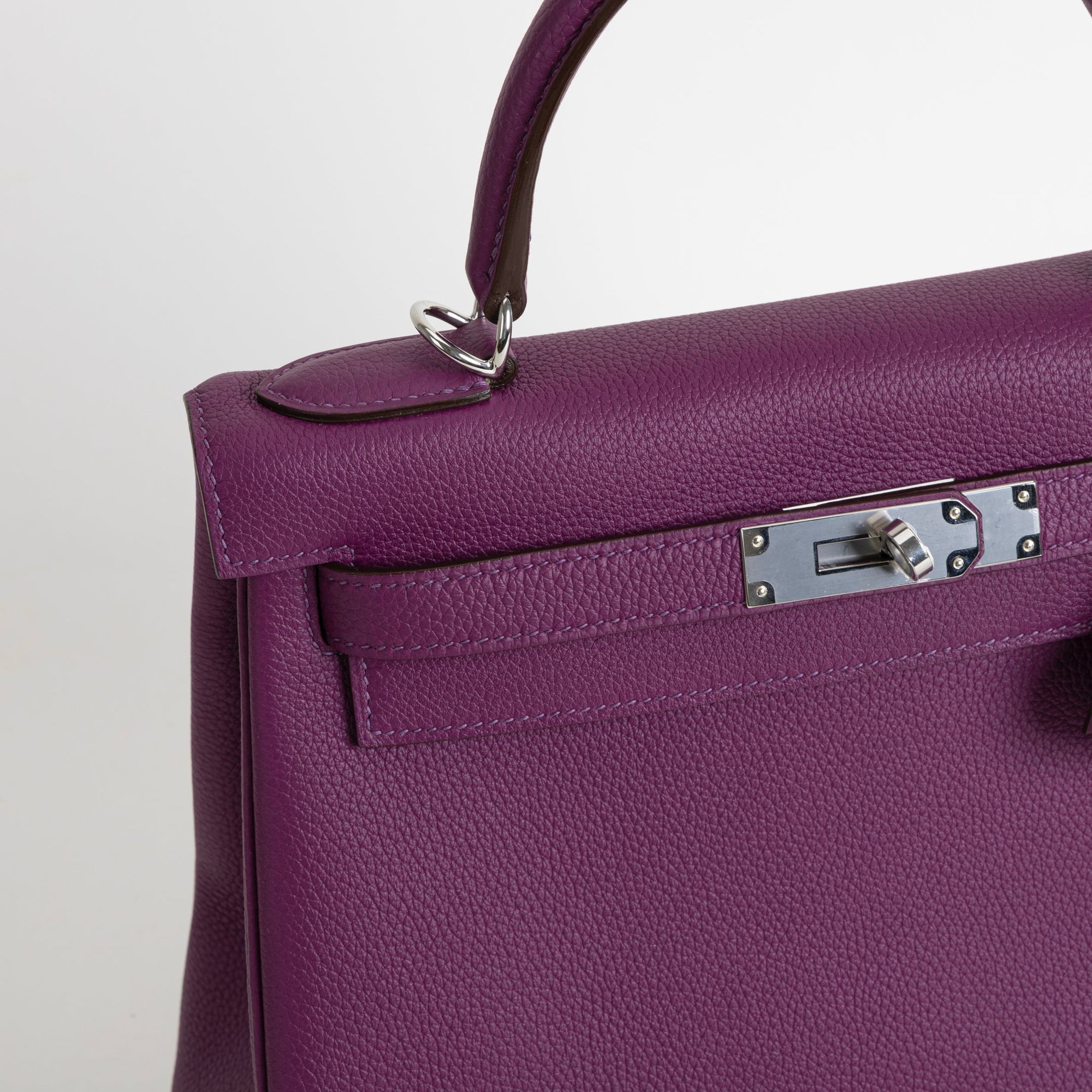 KELLY 28 TOGO LEATHER ANEMONE WITH PALLADIUM HARDWARE (PHW)