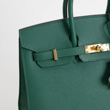 BIRKIN 25 EPSOM LEATHER (SELLIER SHAPE) VERT MOYEN WITH GOLD HARDWARE (GHW)
