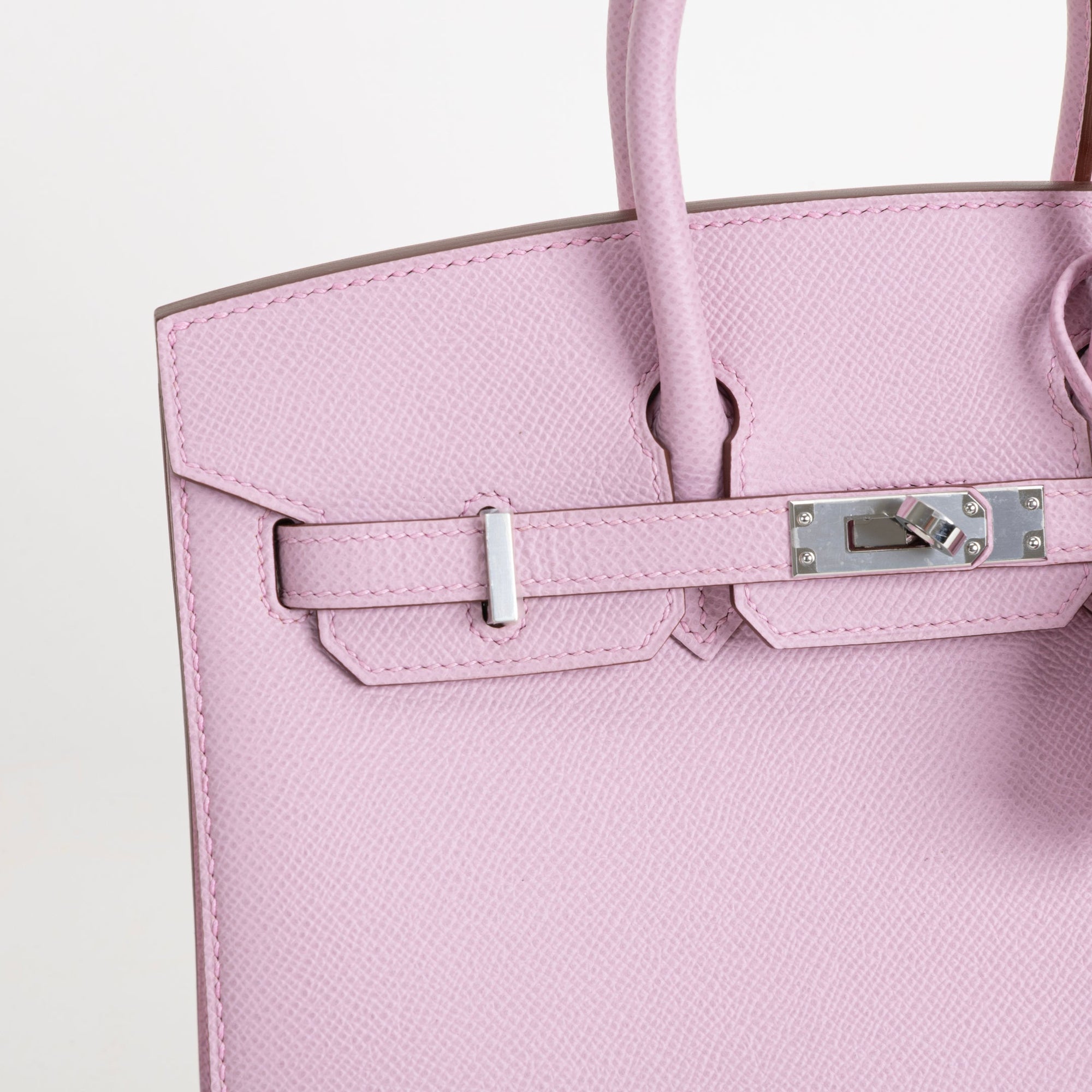 BIRKIN 25 EPSOM LEATHER (SELLIER SHAPE) MAUVE SYLVESTRE WITH PALLADIUM HARDWARE (PHW)