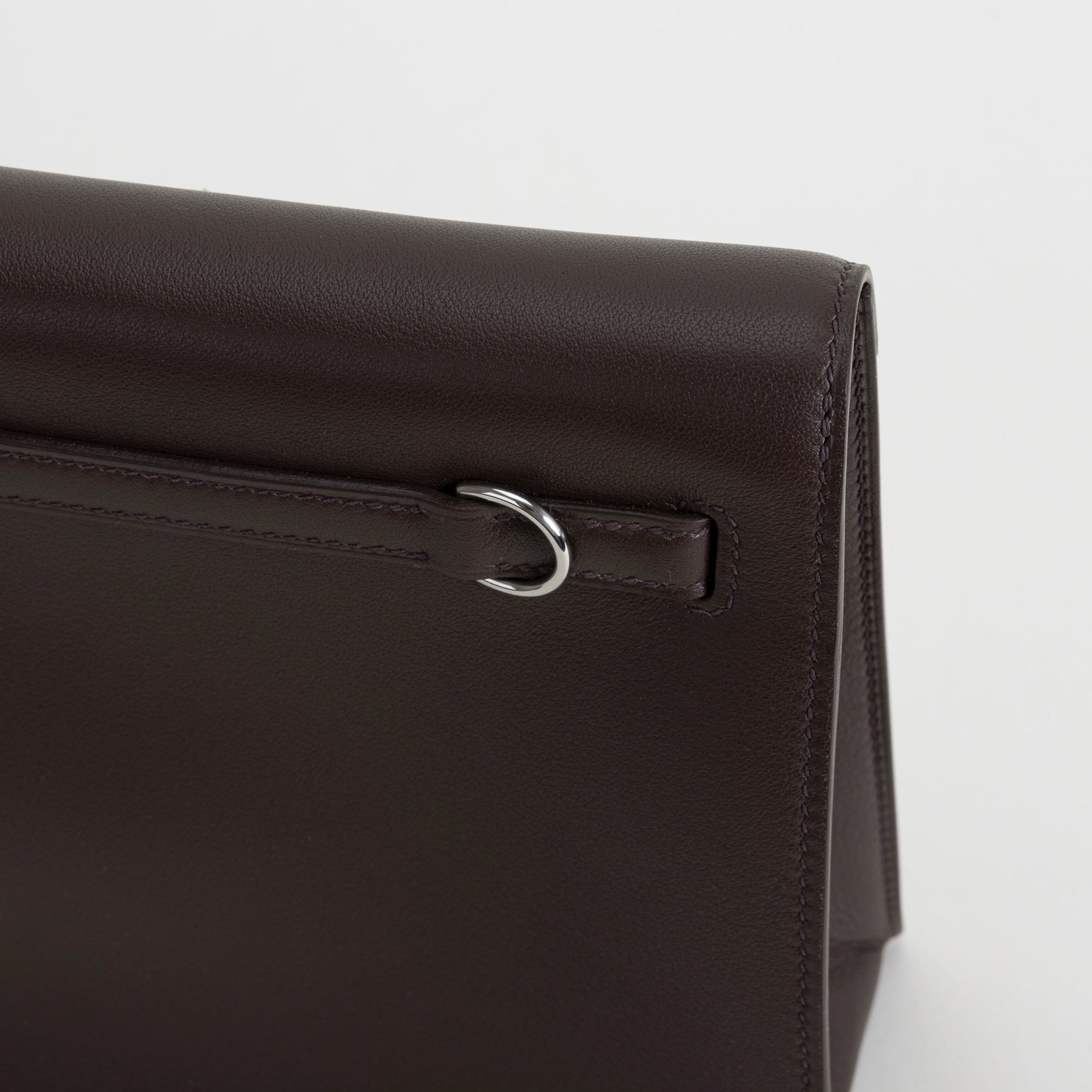 KELLY DANSE EVERCOLOR LEATHER CHOCOLAT WITH PALLADIUM HARDWARE (PHW)