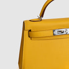 MINI KELLY II (20) EPSOM LEATHER JAUNE AMBRE WITH PALLADIUM HARDWARE (PHW)