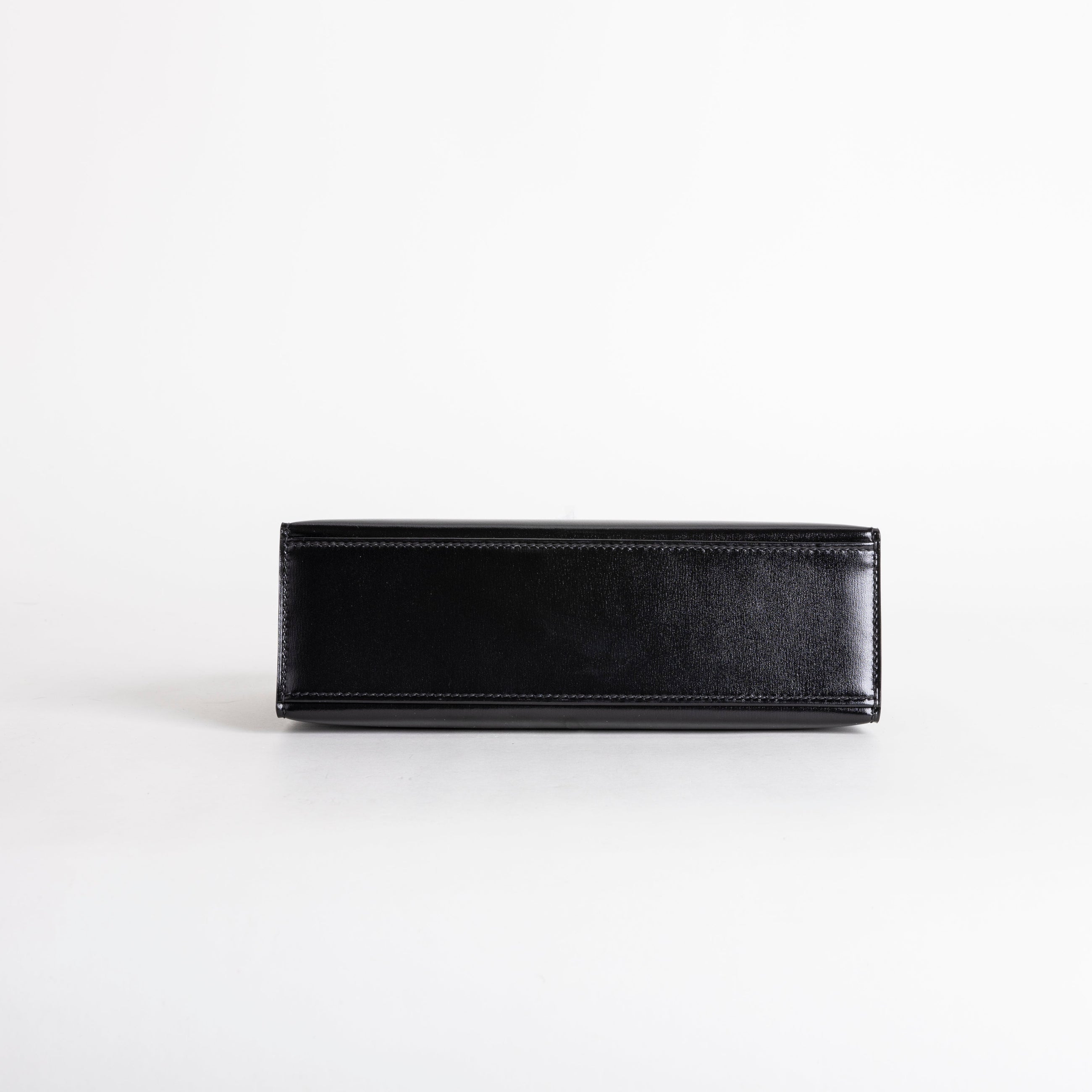 KELLY POCHETTE SO BLACK BOX CALF LEATHER WITH PVD BLACK HARDWARE (LIMITED)