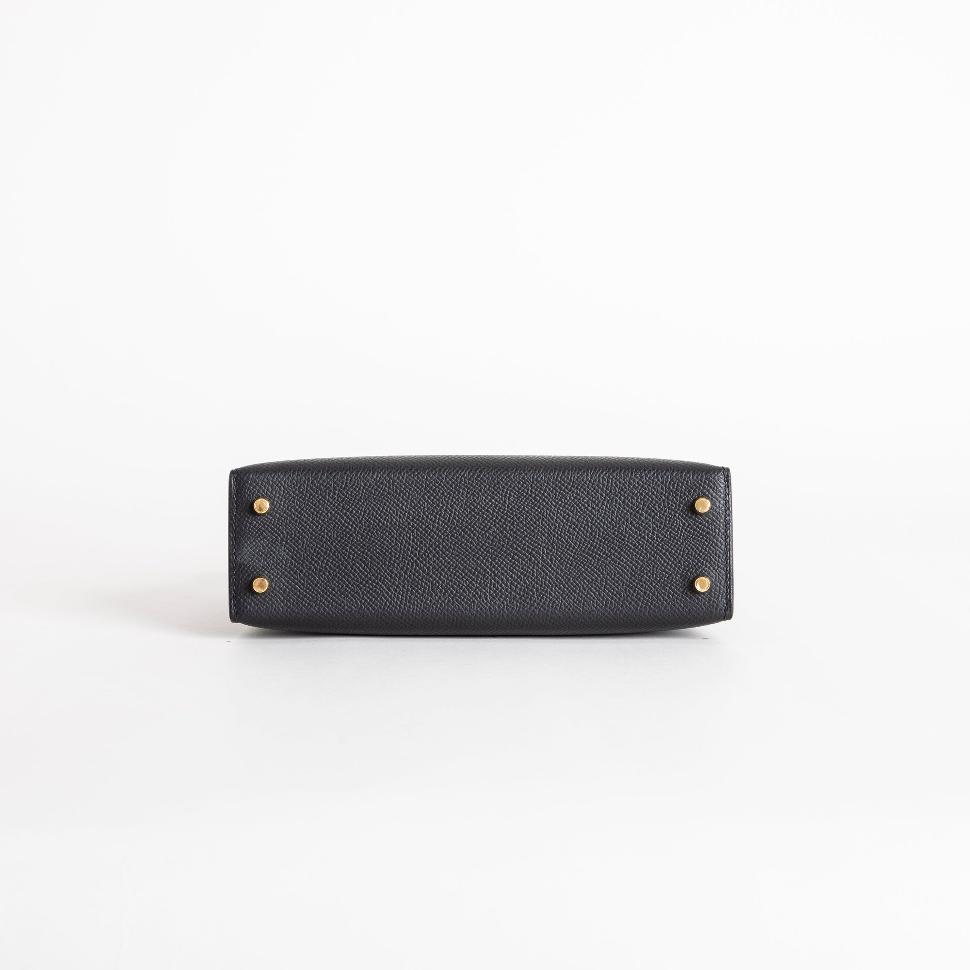 MINI KELLY II (20) TOUCH SHINY MISSISSIPPIENSIS ALLIGATOR LEATHER & EPSOM LEATHER NOIR (BLACK) WITH GOLD HARDWARE (GHW)