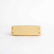 MINI KELLY II (20) CHEVRE LEATHER METALLIC DORE WITH GOLD HARDWARE (GHW)