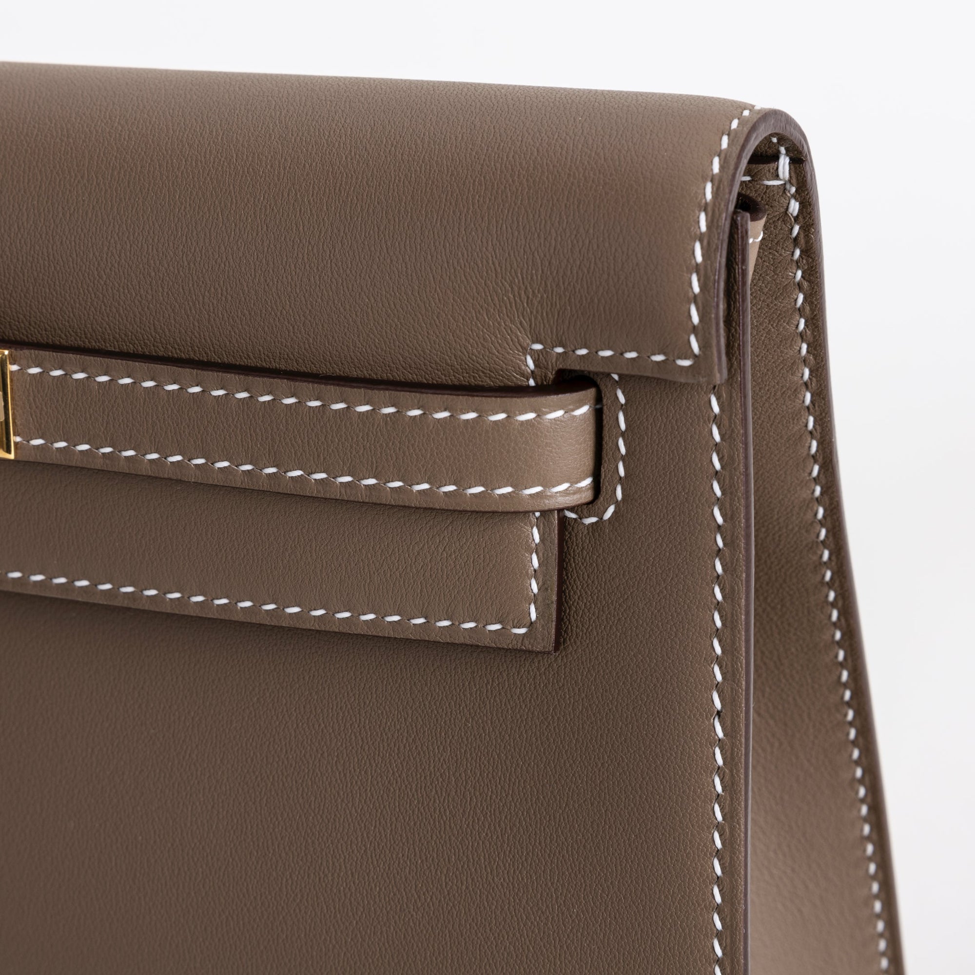 KELLY DANSE SWIFT LEATHER ETOUPE WITH GOLD HARDWARE (GHW)