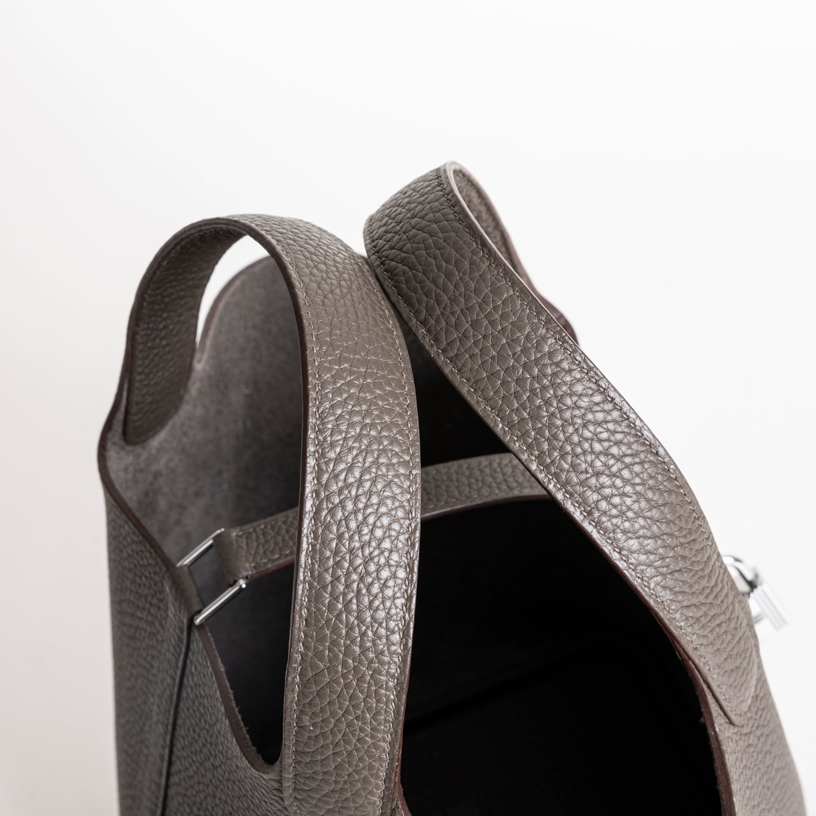 PICOTIN 18 LOCK CLEMENCE LEATHER ETAIN WITH PALLADIUM HARDWARE (PHW)