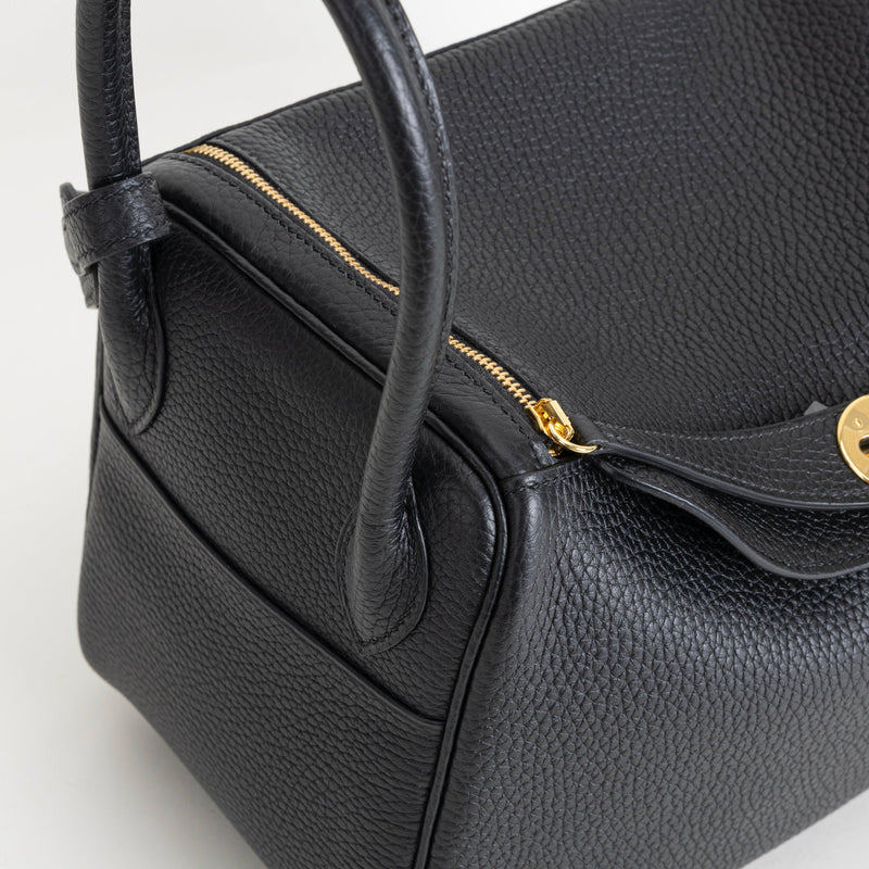LINDY 26 CLEMENCE LEATHER NOIR (BLACK) WITH GOLD HARDWARE (GHW)