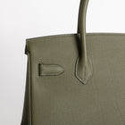 BIRKIN 30 TOGO LEATHER VERT OLIVE WITH PALLADIUM HARDWARE (PHW)