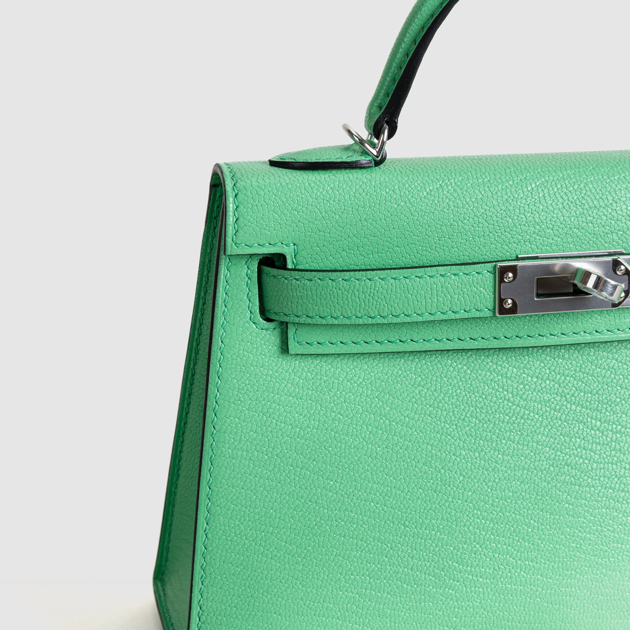 MINI KELLY II (20) CHEVRE LEATHER COMICS WITH PALLADIUM HARDWARE (PHW)