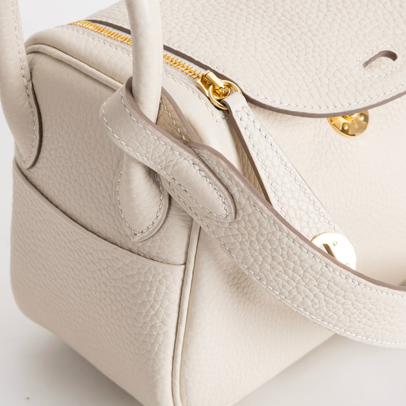 MINI LINDY 20 CLEMENCE LEATHER CRAIE WITH GOLD HARDWARE (GHW)
