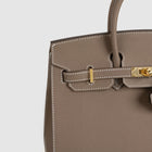 BIRKIN 25 (SELLIER SHAPE) EPSOM LEATHER ETOUPE WITH GOLD HARDWARE (GHW)