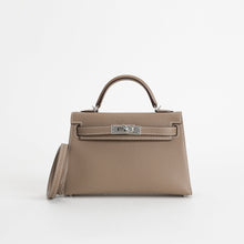 MINI KELLY II (20) EPSOM LEATHER ETOUPE WITH PALLADIUM HARDWARE (PHW)
