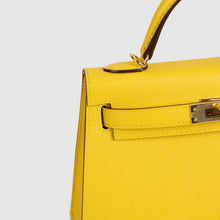MINI KELLY II (20) EPSOM LEATHER JAUNE DE NAPLES WITH GOLD HARDWARE (GHW)