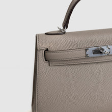 MINI KELLY II (20) EPSOM LEATHER GRIS ASPHALTE WITH PALLADIUM HARDWARE (PHW)