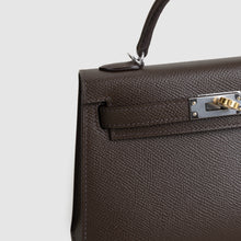 MINI KELLY II (20) EPSOM LEATHER EBENE WITH ELECTRUM HARDWARE (EHW)