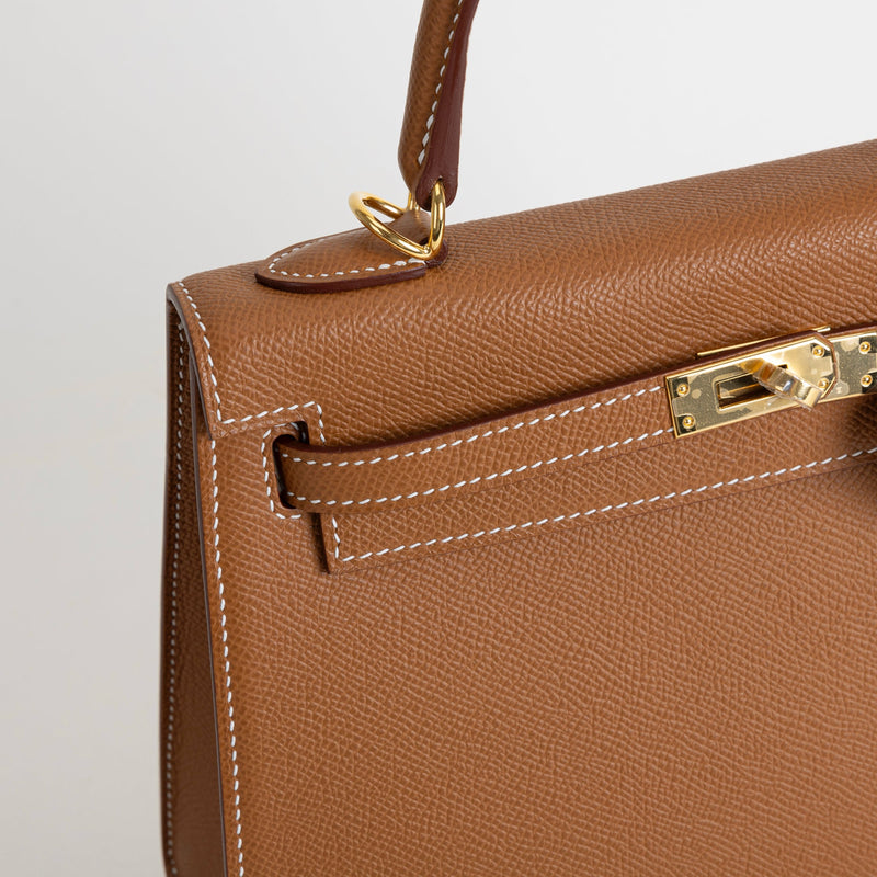 KELLY 25 EPSOM LEATHER GOLD WITH GOLD HARDWARE (GHW)