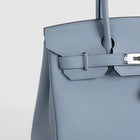 BIRKIN 30 TOGO LEATHER BLEU LIN WITH PALLADIUM HARDWARE (PHW)