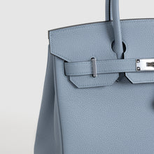 BIRKIN 30 TOGO LEATHER BLEU LIN WITH PALLADIUM HARDWARE (PHW)