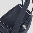 LINDY 26 CLEMENCE LEATHER BLEU NUIT WITH PALLADIUM HARDWARE (PHW)