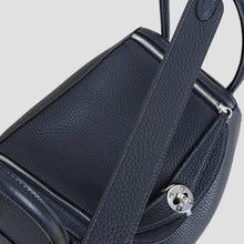 LINDY 26 CLEMENCE LEATHER BLEU NUIT WITH PALLADIUM HARDWARE (PHW)