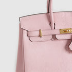 BIRKIN 25 CHEVRE LEATHER ROSE SAKURA WITH GOLD HARDWARE (GHW)
