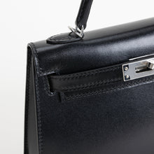 MINI KELLY II (20) BLACK BOX CALF LEATHER WITH PALLADIUM HARDWARE (PHW)