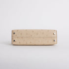 MINI KELLY II (20) OSTRICH LEATHER PARCHEMIN WITH PALLADIUM HARDWARE (PHW)