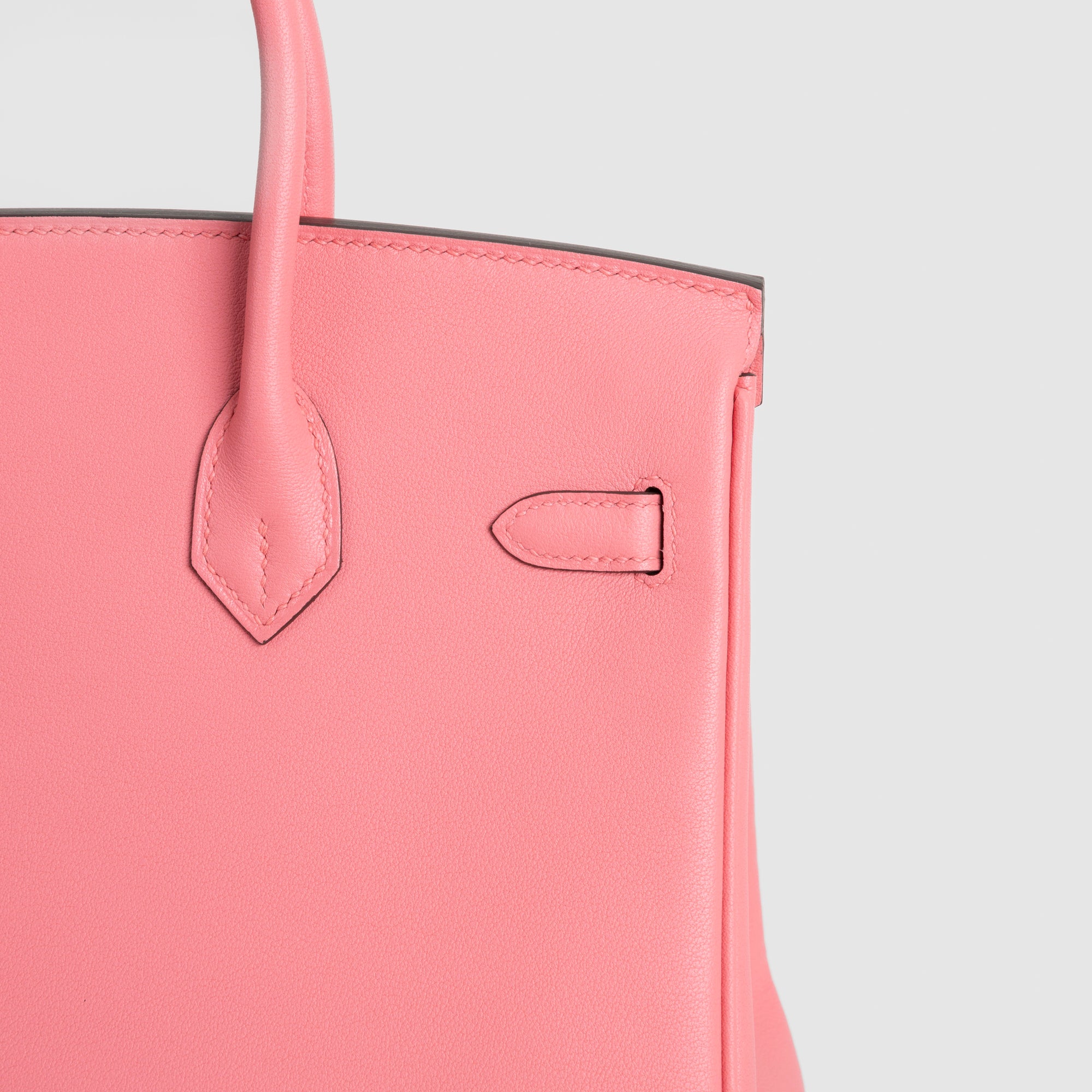 BIRKIN 25 SWIFT LEATHER ROSE AZALEE WITH PALLADIUM HARDWARE (PHW)