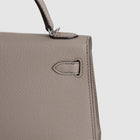 MINI KELLY II (20) EPSOM LEATHER GRIS ASPHALTE WITH PALLADIUM HARDWARE (PHW)