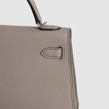 MINI KELLY II (20) EPSOM LEATHER GRIS ASPHALTE WITH PALLADIUM HARDWARE (PHW)