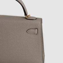 MINI KELLY II (20) EPSOM LEATHER GRIS ASPHALTE WITH GOLD HARDWARE (GHW)