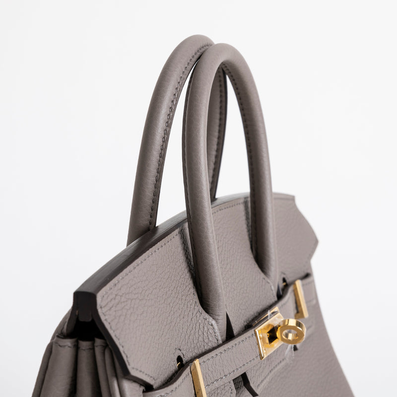 BIRKIN 25 TOGO LEATHER GRIS ASPHALTE WITH GOLD HARDWARE (GHW)