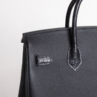 BIRKIN 25 TOUCH MATTE MISSISSIPPIENSIS ALLIGATOR LEATHER & TOGO LEATHER NOIR (BLACK) WITH GOLD HARDWARE (GHW)