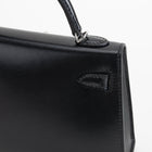 MINI KELLY II (20) BLACK BOX CALF LEATHER WITH PALLADIUM HARDWARE (PHW)