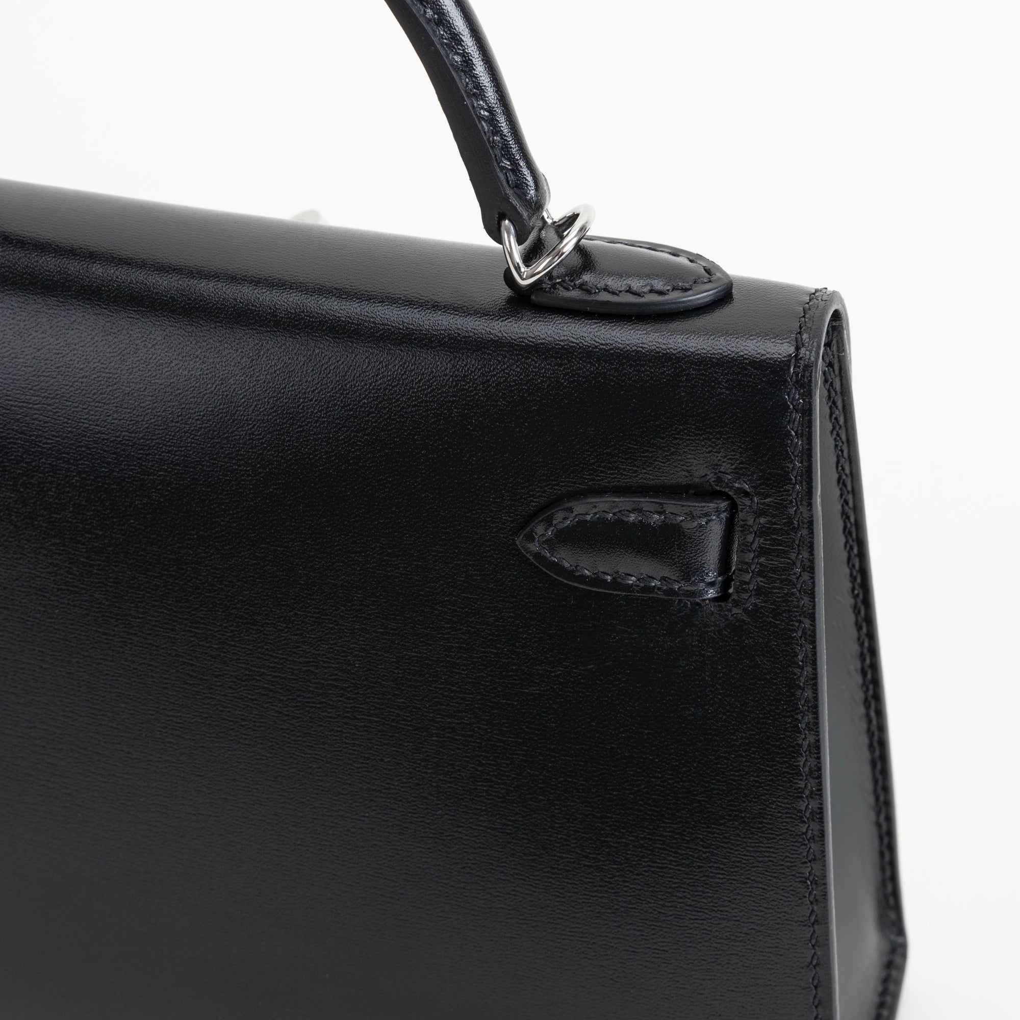 MINI KELLY II (20) BLACK BOX CALF LEATHER WITH PALLADIUM HARDWARE (PHW)