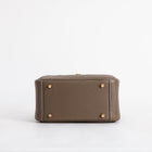 MINI LINDY 20 CLEMENCE LEATHER ETOUPE WITH GOLD HARDWARE (GHW)