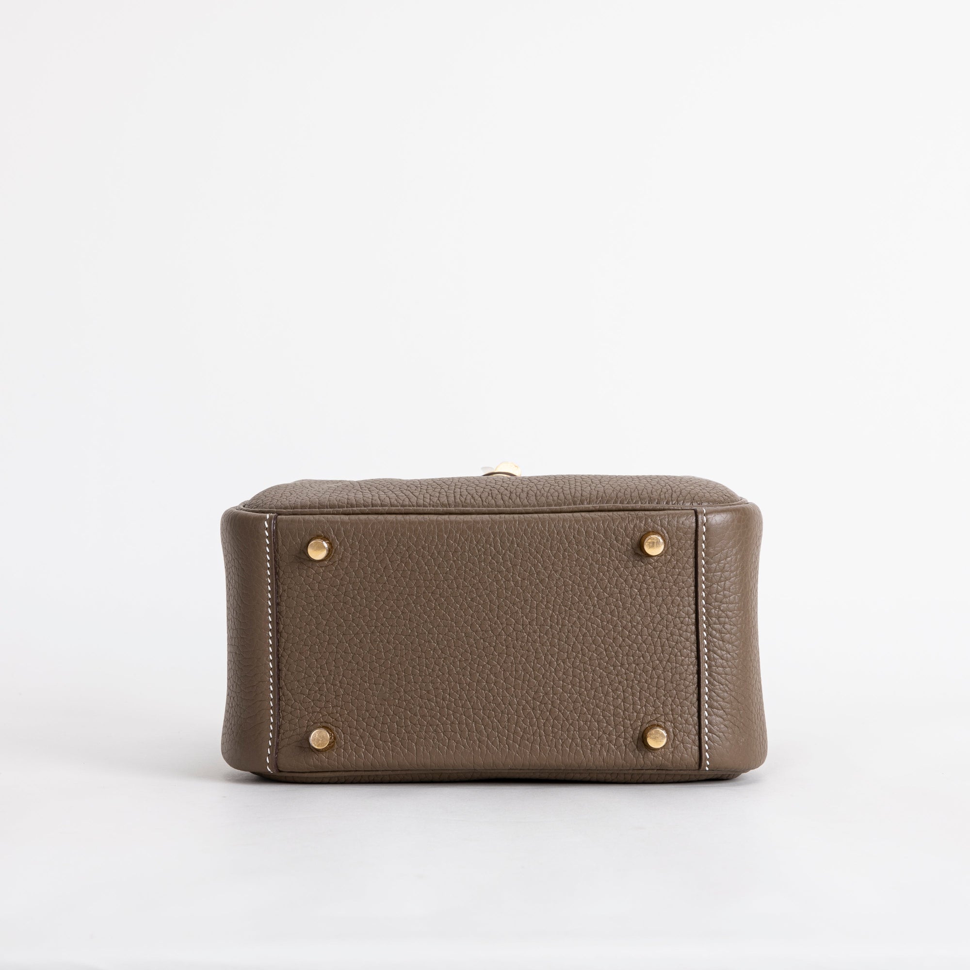 MINI LINDY 20 CLEMENCE LEATHER ETOUPE WITH GOLD HARDWARE (GHW)