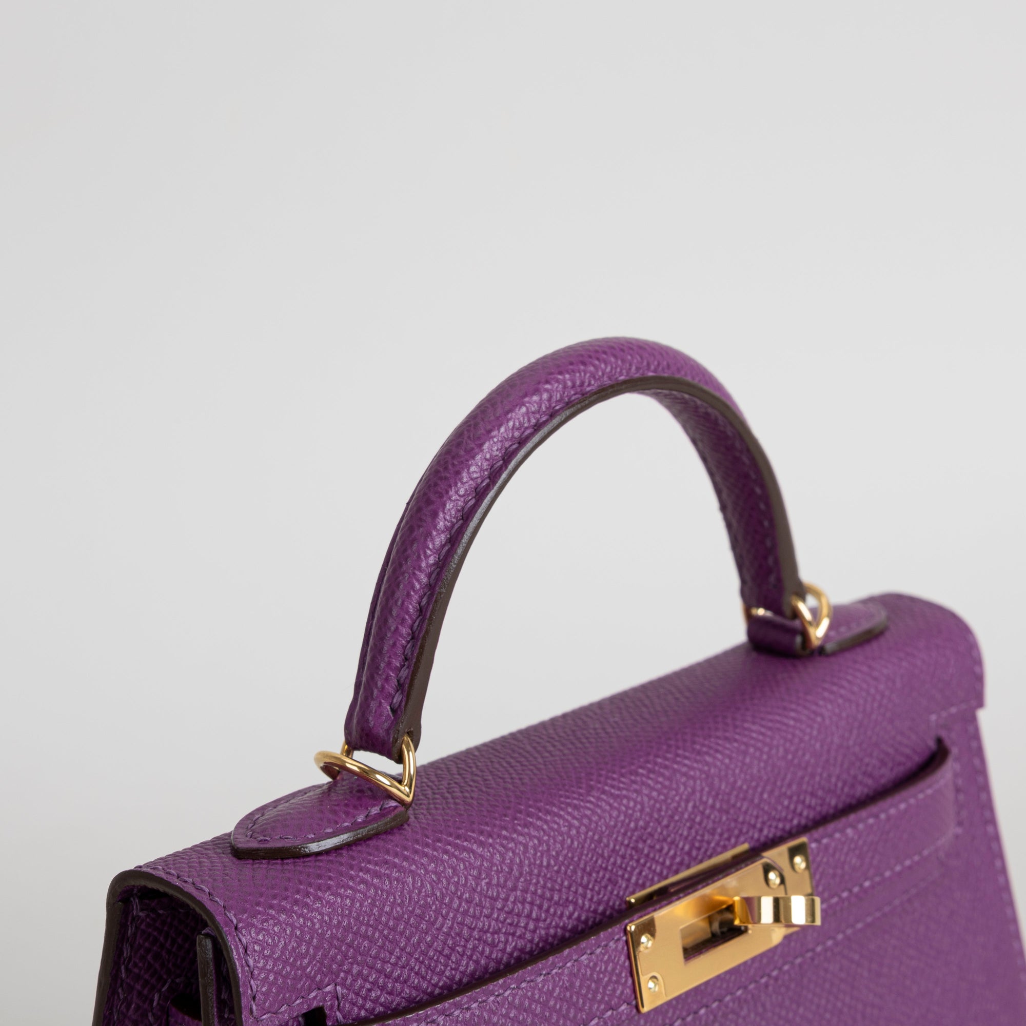 MINI KELLY II (20) EPSOM LEATHER ANEMONE WITH GOLD HARDWARE (GHW)