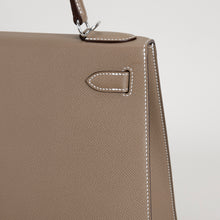 KELLY 28 EPSOM LEATHER ETOUPE WITH PALLADIUM HARDWARE (PHW)