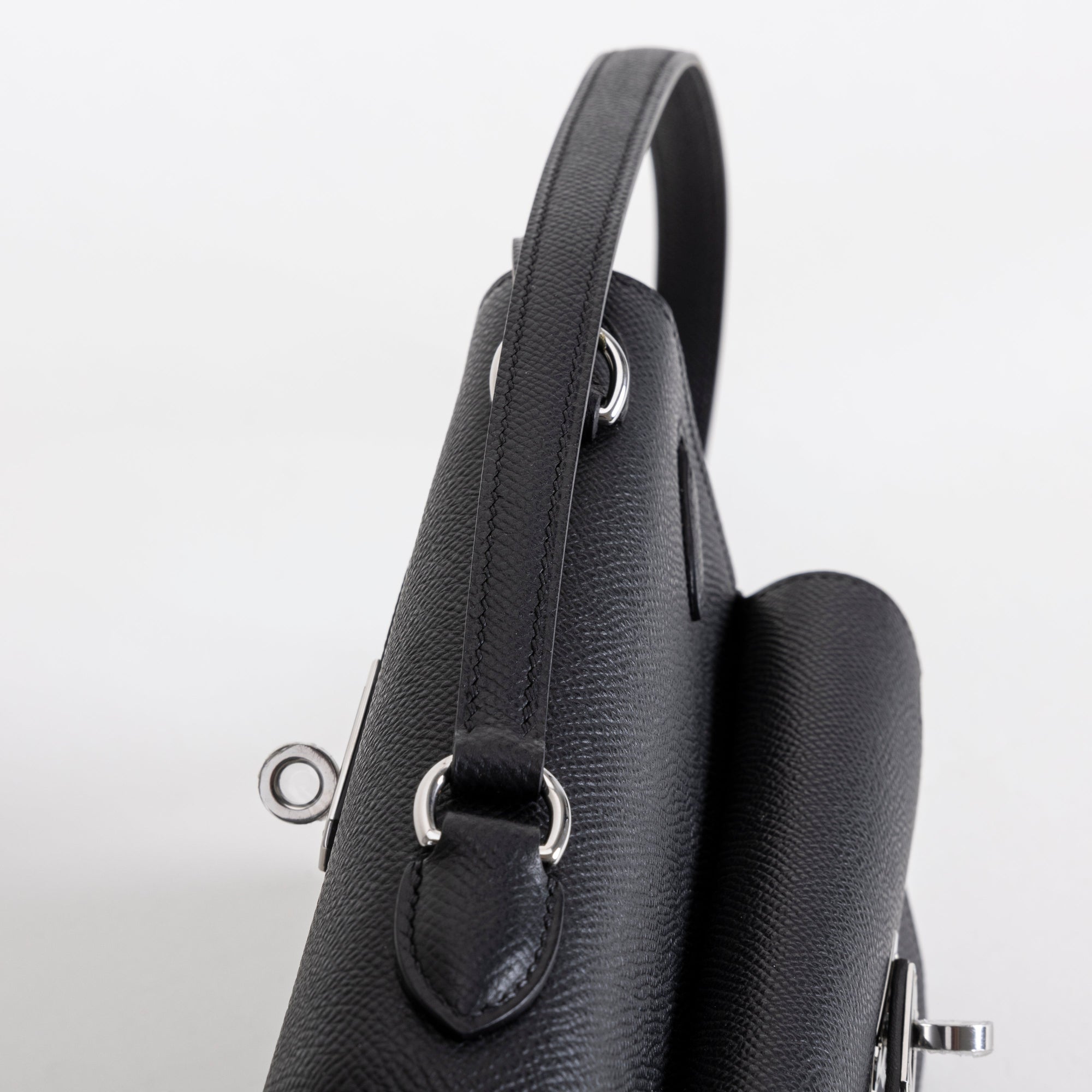 KELLY DESORDRE EPSOM LEATHER NOIR (BLACK) WITH PALLADIUM HARDWARE (PHW)