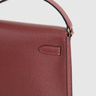 KELLY ELAN CHEVRE LEATHER ROUGE H WITH ROSE GOLD HARDWARE (RGHW)