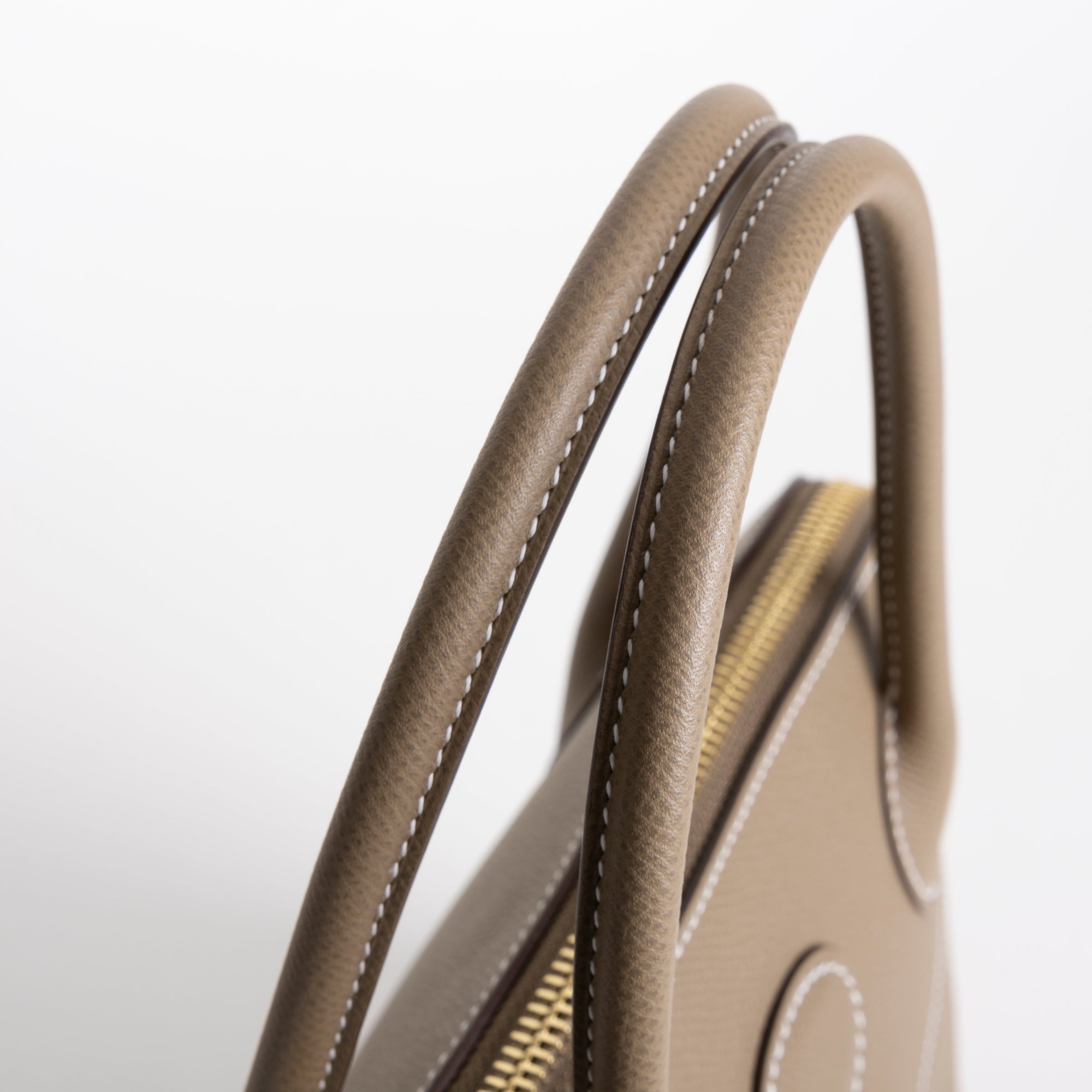 BOLIDE 27 EPSOM LEATHER  ETOUPE WITH GOLD HARDWARE (GHW)