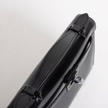 KELLY POCHETTE SO BLACK BOX CALF LEATHER WITH PVD BLACK HARDWARE (LIMITED)
