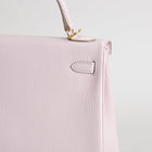 KELLY 25 CHEVRE LEATHER ROSE DARLING WITH GOLD HARDWARE (GHW)