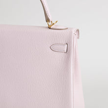 KELLY 25 CHEVRE LEATHER ROSE DARLING WITH GOLD HARDWARE (GHW)