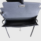 KELLY DEPECHES 25 EPSOM LEATHER GRIS MISTY WITH PALLADIUM HARDWARE (PHW)